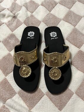 Yellow Box Metallic with Medallion Accents ( New )